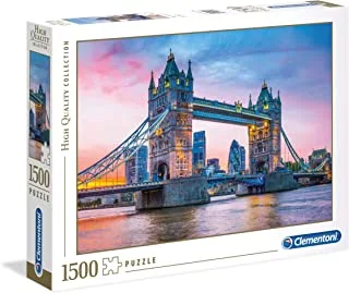 Clementoni Puzzle 1500 Hqc Tower Bridge Sunset 2020, Multicolor, 31816