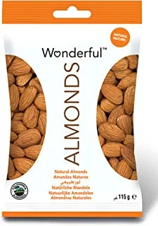 WONDERFUL Natural Almonds, 115g - Pack of 1, Packaging may vary