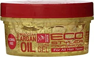 Ecoco Ecostyler Gel, Moroccan Argan Oil, 8 Oz (Pack Of 4)