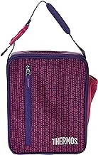 حقيبة غداء للبنات من ثيرموس ، مقاس 31 سم × 33 سم × 18 سم ، وردي / أزرق