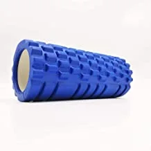 مارشال فتنس أسطوانة يوجا من الإسفنج ونقطة عائمة للتدليك واللياقة البدنية وتدليك العضلات للعضلات متعدد الألوان (أزرق) - Mf-0113-35cm