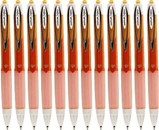 Uni Ball Signo 207 قلم حبر كروي فاخر قابل للسحب ، مقاس 0.7 مم ، برتقالي