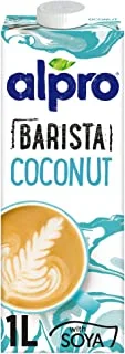 Alpro Barista Coconut Drink Vegan, Vegan, Dairy Free, Gluten Free, Lactose Free, Great Addition to Any Coffee, 1 Litre