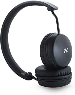 L'Avvento Bluetooth Fordable Headphone With Rounded Metal Band Super Base - Black, Hp233