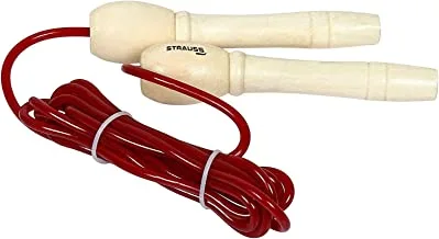 STRAUSS Unisex Adult ST-1521 Wooden Freestyle Skipping Rope