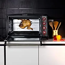Olsenmark Electric Oven with Convection and Rotisserie, 75L - 60 Minutes Timer - Adjustable Temperature - 4 Power Setting - Inner Lamp - Tempered Glass Window - Stainless Steel Heating Tube