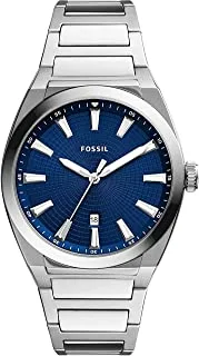 Fossil Men's Everett Three-Hand Date, Stainless Steel Watch, FS5822