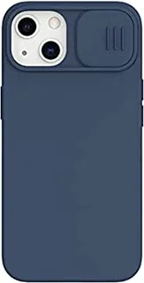 Nillkin Camshield Silky Magnetic Silicone Back Case For Apple Iphone 13, Midnight Blue