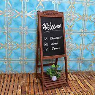 YATAI Wooden Writing Drawing Board With Stand– Blackboard Hand Writing Boards - Ideal for Restaurants Menu, Wedding, Party, Arts & Crafts, Drawing, Greetings, and More