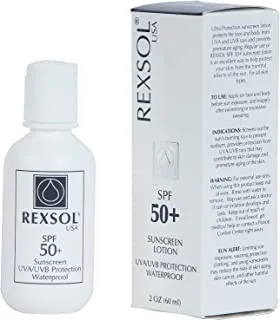 REXSOL SPF 50+ Sunscreen UVA UVB Protection Waterproof من REXSOL