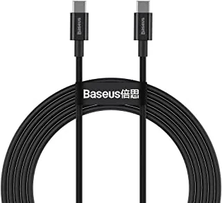 Baseus Superior Series كبل بيانات سريع الشحن من النوع C إلى النوع C 100 واط 1 متر أسود