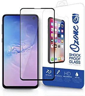 Ozone Samsung Galaxy S10e Tempered Glass Protector Shock Proof Case Friendly Screen Protector - Black