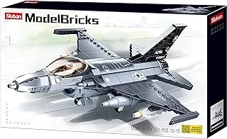 Sluban Model Bricks Series - Falcon Fighter Plane Building Blocks With Mini figur - For Age 10+ Years Old - 521 Pcs