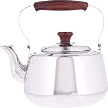 Al Saif Stainless Steel Tea Kettle With Strainer Size: 5.5 Liter, Color: Silver