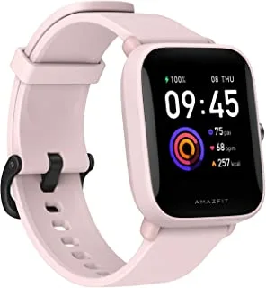 Amazfit Bip U Smartwatch with1.43” Large Color Screen,Blood-oxygen Level Measurement 1, 5 ATM Water-resistance 2,60+ Sports Modes