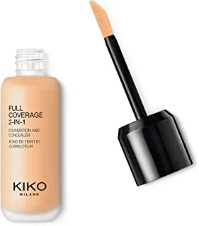 Kiko Milano Full Coverage 2-In-1 Foundation & Concealer 06 Face Foundations, Warm Beige 15, 25 ml