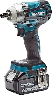 MAKITA Cordless Impact Wrench 1/2'' (12.7Mm), Bl Motor, Xpt, Lxt, With 2 Pcs Batteries & 1 Pc Charger, Model# Dtw300Rtj