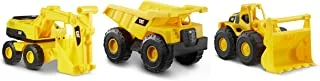Caterpillar Mini Crew Vehicle With Dump Truck, Wheel Loader, & Excavator ,Yellow ,7