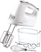 SENCOR - Hand Mixer,5 Speed Levels for All Types of Recipes, Turbo Button for Maximum Speed, 3 Types of Attachments, 500W, SHM 5206WH, 2 years replacement Warranty