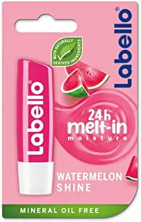 LABELLO Lip Balm, Moisturising Lip Care, Watermelon Shine, 4.8g