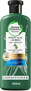 Herbal Essences Hair Strengthening Sulfate Free Potent Aloe Vera With Bamboo Natural Conditioner For Dry Hair 400ML