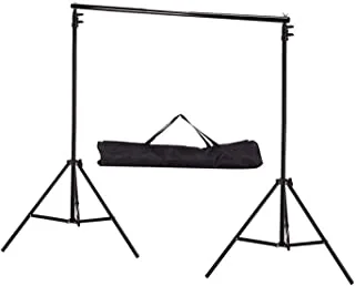 Coolbaby Background Stand Backdrop Support System Kit,200Cm *200 cm With Portable Carrying Bag For Video, Portrait, And Product Photography, Multicolor