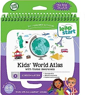 Leapfrog Leapstart Kids 'World Atlas With Global Awareness 30+ Page Activity Book، LF 80-21606