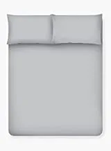 HOME TOWN Bedsheet with pillow case, King Size, Gray