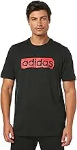 adidas Men's Brushstroke Logo Box Graphic T-Shirt