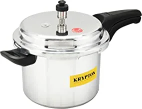 Krypton 5L Induction Base Pressure Cooker - Lightweight & Durable Cooker With Lid, Cool Touch Handle And Safety Valves | Evenly Heating Base | Perfect For Rice, Meat, Veggies & More