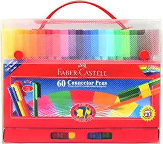 Faber-Castell Connector Pens 60-Piece Gift Set, Multicolor