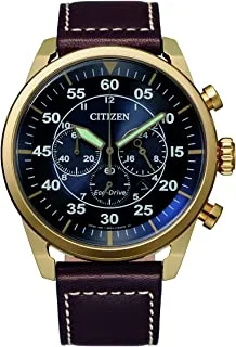 ساعة سيتيزن ايكو درايف كرونوغراف للرجال - CA4213-26L ، ذهبي ، حزام