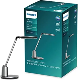 Philips LED Einstein Desk Lamp 14W Light [Warm to Cool White - White] for Home Indoor Lighting, Reading, Study, Office and Work