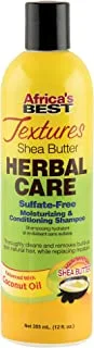 Africa's Best Textures Herbal Care Moisturizing & Conditioning Shampoo, 12Oz (355Ml)