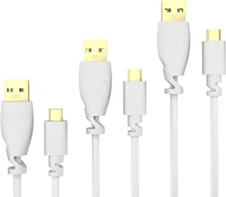 KabelDirekt - 3x 1m Micro USB Cable (USB 2.0, Charging Cable, Data Cable, White) - TOP Series