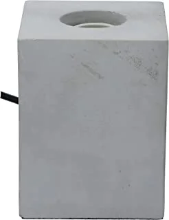 Cement Table 1 Lamp, The Sturdy Cement Base Will Complement Your Industrial And Modern Decor, E27 / 60 Watts Dhf-14 Medium