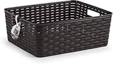 Plasticforte Rattan Basket, 12 Litre Capacity