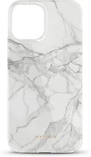 Hyphen Luxe Marble Case Compatible With Iphone 13 Pro Max (Thermoplastic | White | Solid) -Wireless Charging Compatible Technology