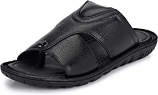 Burwood Men BWD 142 Leather Flip Flops Thong Sandals