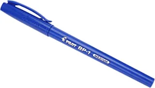 Pilot BP-1-M-L-INE Blue Ink Ballpoint Pen, 1.0 mm Tip Size