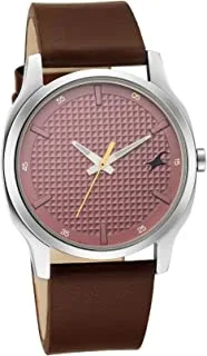 Fastrack Men's Quartz Watch with Analog Display and Leather Bracelet 3255SL01