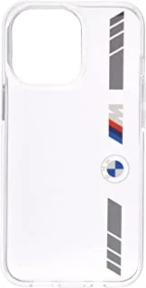 Bmw M Collection Pc/Tpu Hard Case Silver Stripe For Iphone 13 Pro (6.1 Inches) - Black