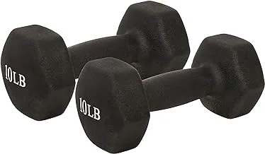 Sunny Health & Fitness Neoprene Dumbbell Weights Pair Set Hand Weights for Strength Training, Weight Loss, Workout Bench, Gym Equipment, and Home Workouts - NO. 021