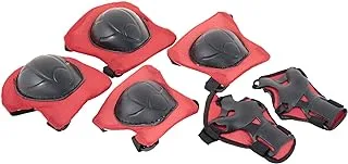 Lordex Set of Knee, Elbow and Palm Protectors, Red