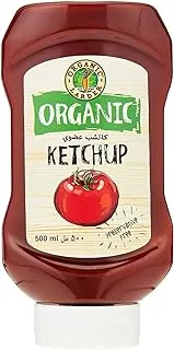 Organic Larder Tomato Ketchup, 500 ml, Red