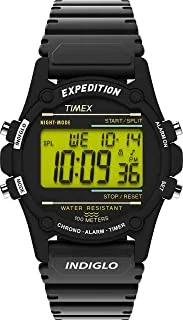 ساعة Timex Expedition للرجال رقمية بسوار من الستانلس ستيل
