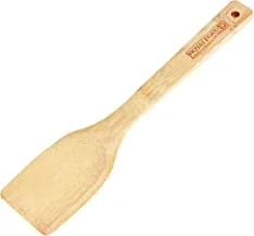 Royalford Bamboo Flat Turner - Heat Resistant Soft Grip Turner, Bamboo, Cooking and Baking Equipment | Dishwasher Safe & Hanging Loop