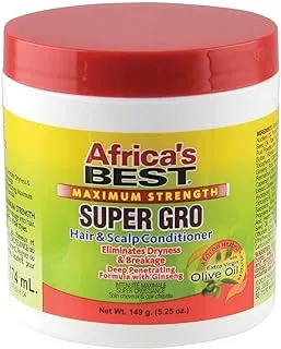 Africa'S Best Maximum Strength Super Gro Hair & Scalp Conditioner, 5.25 Oz