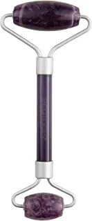 EcoTools Amethyst Face Roller + Eye Roller ، مجموعة أدوات تدليك للوجه ، 100٪ جمشت أساسي للعناية بالبشرة