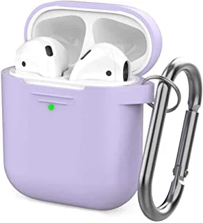 AhaStyle Keychain Silicone Case for Airpods - Lavender